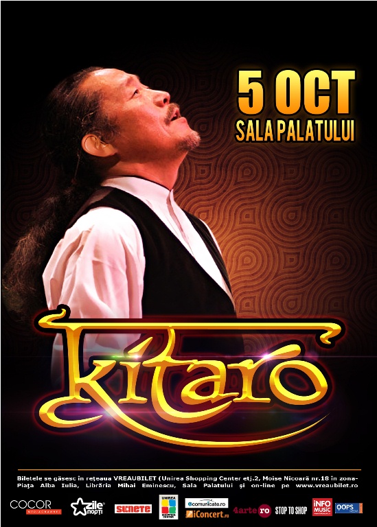 KITARO  concerteaza pentru prima data in Romania 